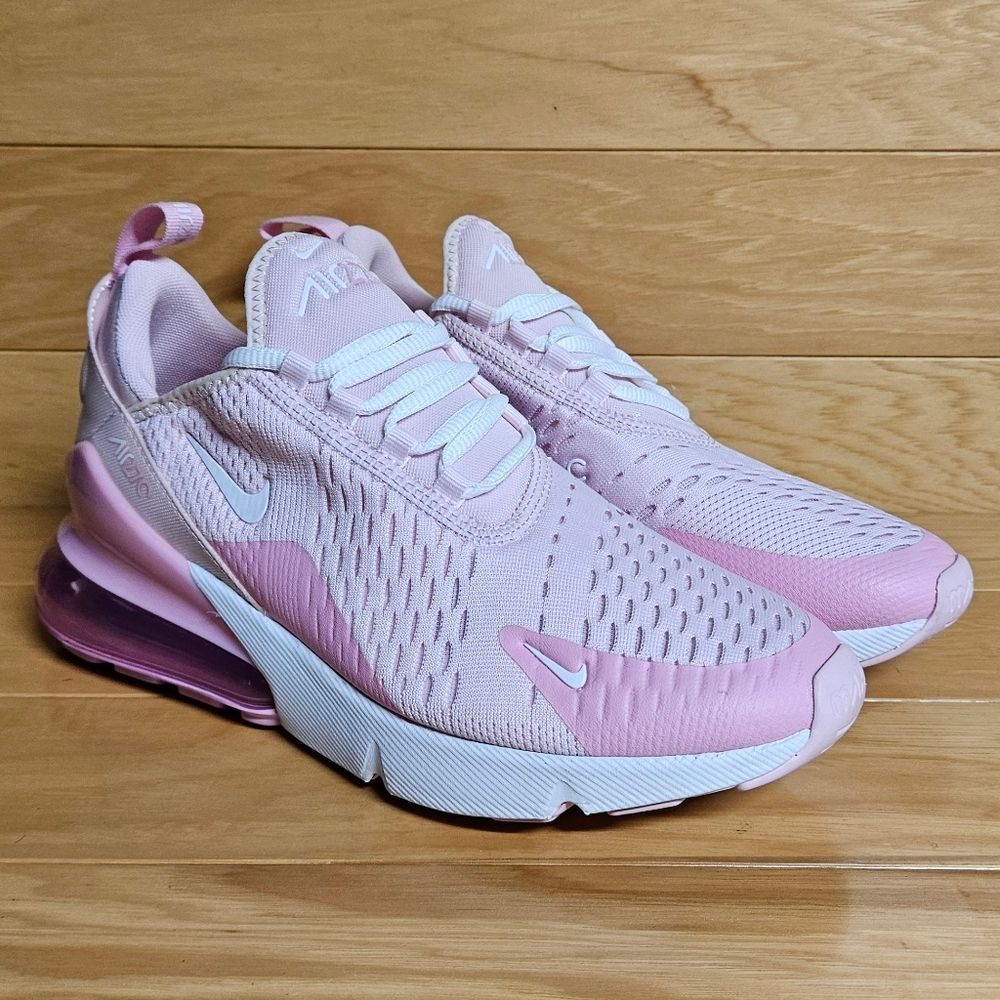 Nike Air Max 270 GS Pink Foam White Rise Running Shoe Sneaker CV9645-600 - Picture 3 of 14